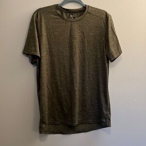 DSG Men's Green Heather Short Sleeve Crew Neck Stretch Training Tech Tee